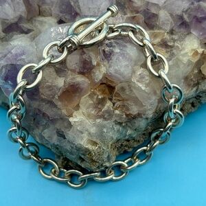 Sterling Toggle Chain Bracelet